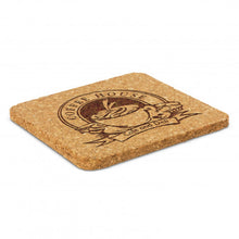 Load image into Gallery viewer, Custom Printed Oakridge Cork Coaster - Square with Logo