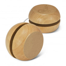 Load image into Gallery viewer, Custom Printed Wood Yoyo with Logo