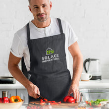 Load image into Gallery viewer, Custom Printed Carolina Denim Bib Apron with Logo