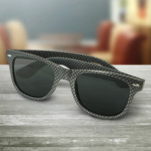 Load image into Gallery viewer, Custom Printed Malibu Premium Sunglasses - Carbon Fibre with Logo