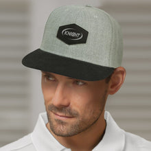 Load image into Gallery viewer, Custom Printed Chisel Flat Peak with Patch with Logo