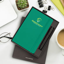 Load image into Gallery viewer, Custom Printed Moleskine Notebook and Pen Gift Set with Logo