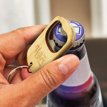 Load image into Gallery viewer, Custom Printed Malta Bottle Opener Key Ring with Logo
