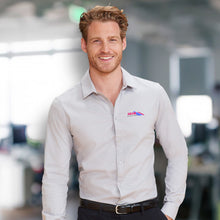 Load image into Gallery viewer, Custom Printed SOLS Blake Mens Long Sleeve Shirt with Logo