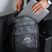 Load image into Gallery viewer, Custom Printed Pierre Cardin Leather Backpacks with Logo