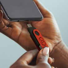 Load image into Gallery viewer, Custom Printed Helix 16GB Dual Flash Drive with Logo