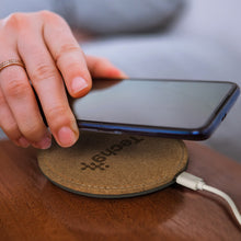 Load image into Gallery viewer, Custom Printed Oakridge Wireless Charger - Round with Logo
