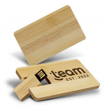 Load image into Gallery viewer, Bamboo Credit Card Flash Drive 8GB