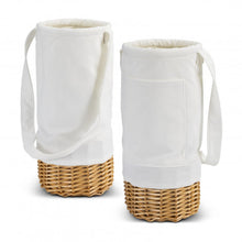 Load image into Gallery viewer, Keepsake Wicker Wine Carrier