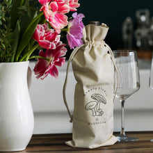 Load image into Gallery viewer, Custom Printed Cotton Wine Drawstring Bag with Logo