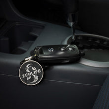 Load image into Gallery viewer, Custom Printed Capulet Key Ring - Round with Logo