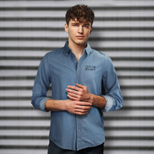 Load image into Gallery viewer, Custom Printed TRENDSWEAR Chester Men's Denim Shirt with Logo