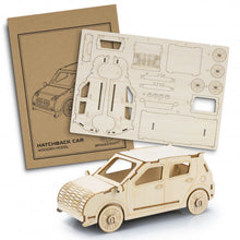 Load image into Gallery viewer, Custom Printed BRANDCRAFT Hatchback Car Wooden Model with Logo