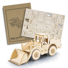Load image into Gallery viewer, Custom Printed BRANDCRAFT Wheel Loader Wooden Model with Logo