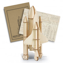 Load image into Gallery viewer, Custom Printed BRANDCRAFT Rocket Ship Wooden Model with Logo