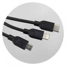 Load image into Gallery viewer, Bamboo Triple Connector Cable
