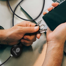 Load image into Gallery viewer, Custom Printed Lumos Braided Charging Cable with Logo