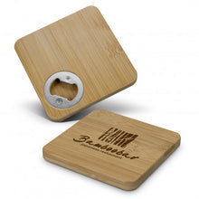 Load image into Gallery viewer, Bamboo Bottle Opener Coaster - Square