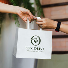 Load image into Gallery viewer, Custom Printed Medium Flat Handle Paper Bag Landscape with Logo