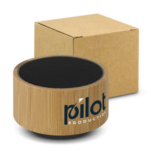 Load image into Gallery viewer, Bamboo Bluetooth Speaker - Black