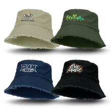 Load image into Gallery viewer, Raw Edge Bucket Hat
