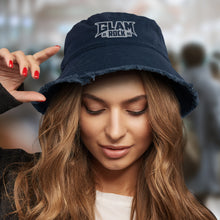 Load image into Gallery viewer, Custom Printed Raw Edge Bucket Hat with Logo