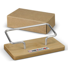 Load image into Gallery viewer, Bamboo Business Card Stand