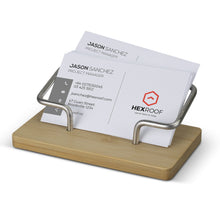 Load image into Gallery viewer, Bamboo Business Card Stand