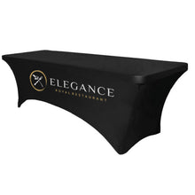 Load image into Gallery viewer, Custom printed promotional 4 Foot Table Cover Stretch