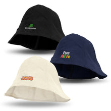 Load image into Gallery viewer, Custom promotional printed Byron Bucket Hat with logo