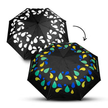 Load image into Gallery viewer, Custom printed promotional Colour Changing Compact Umbrella