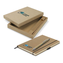 Load image into Gallery viewer, Kraft Notebook and Pen Gift Set