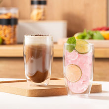 Load image into Gallery viewer, Custom printed promotional Bodum Pavina Double Wall Glasses - Large - Set of 2