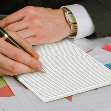 Load image into Gallery viewer, Custom Printed Office Graph Note Pad - A4 with Logo