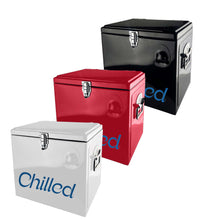 Load image into Gallery viewer, Custom printed promotional Naples Metal Ice Cooler Box 15L