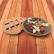 Load image into Gallery viewer, Custom Printed Gala Bamboo Slate Cheese Board with Logo
