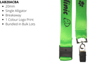 Load image into Gallery viewer, Budget Lanyard 15mm Screen Printed Carabiner Clip & Breakaway