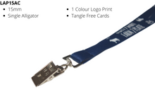 Load image into Gallery viewer, Lanyard 15mm Screen Printed Alligator Clip