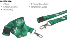 Load image into Gallery viewer, Lanyard 20mm Screen Printed Carabiner Clip & Breakaway