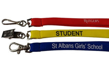 Load image into Gallery viewer, Custom Printed Lanyard Aquarius Budget Tubular 10mm PRINTED with Logo