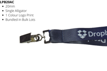 Load image into Gallery viewer, Lanyard 20mm Budget Full Colour Alligator Clip