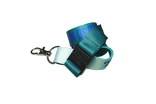 Load image into Gallery viewer, Custom Printed Lanyard 20mm Budget Full Colour Carabiner Clip & Breakaway with Logo