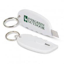 Load image into Gallery viewer, Custom Printed Mini Cutter Key Ring with Logo