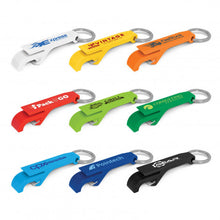 Load image into Gallery viewer, Custom Printed Snappy Bottle Opener Key Rings with Logo
