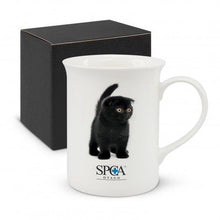 Load image into Gallery viewer, Custom Printed Vogue Bone China Coffee Mug with Logo