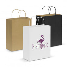 Load image into Gallery viewer, Custom Printed Paper Carry Bags Large with Logo