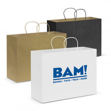 Load image into Gallery viewer, Custom Printed Paper Carry Bags Extra Large with Logo