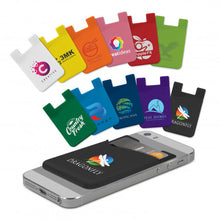 Load image into Gallery viewer, Custom Printed Silicone Phone Wallet with Logo