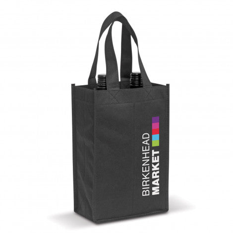 Custom Printed Wine Tote Bags Double with Logo