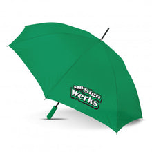 Load image into Gallery viewer, Custom Printed Nimbus Umbrella - Sale - Dark Green with Logo